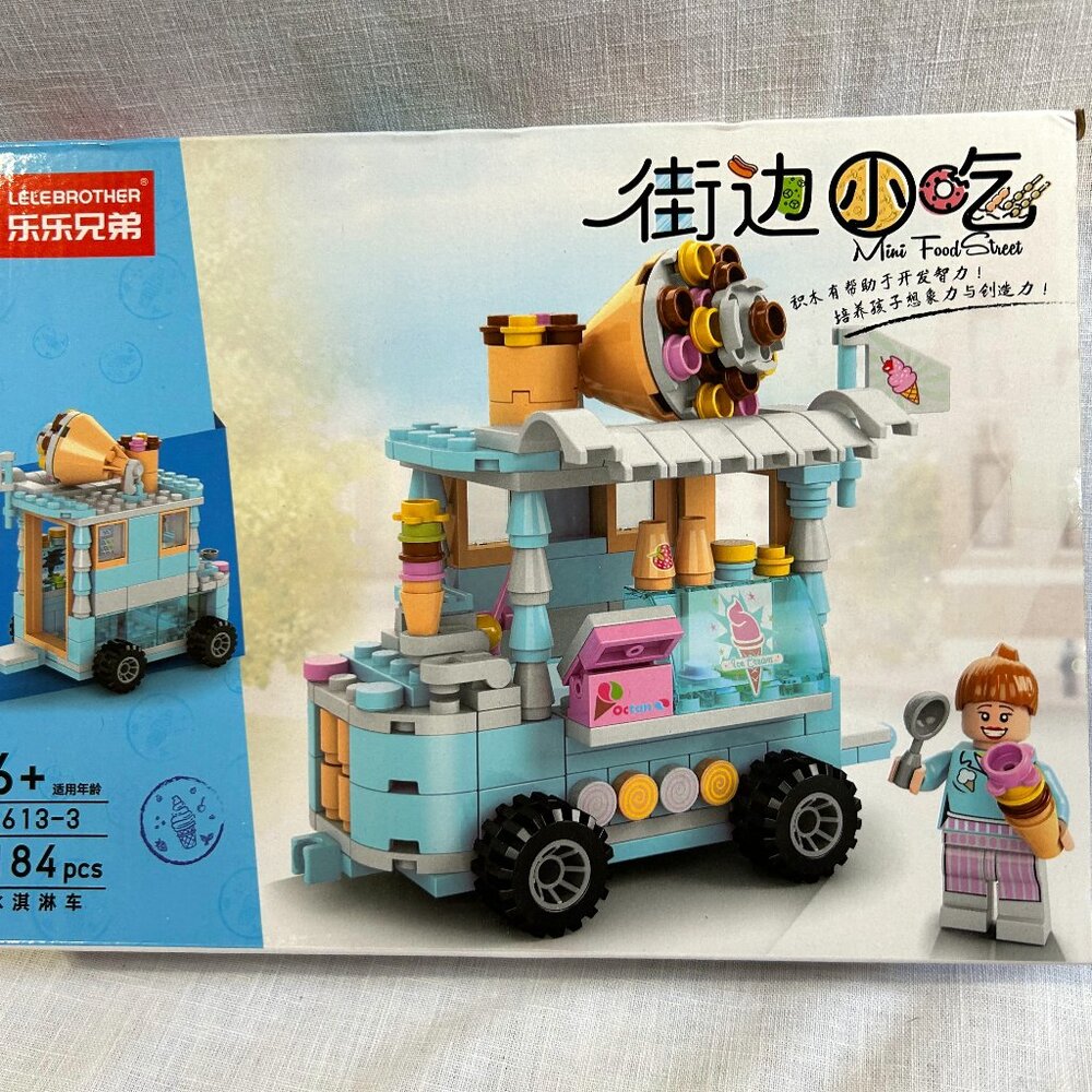 Lelebrother Bricks Ice Cream Truck Kit New Sealed USA Seller 184 pcs